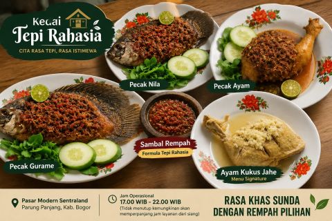 Mengenal Menu Andalan Kedai Tepi Rahasia, Cita Rasa Pecak Khas dengan Sambal Rempah Formula Tepi Rahasia