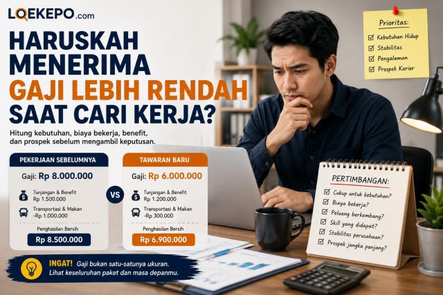 Haruskah Menerima Gaji Lebih Rendah Saat Cari Kerja?