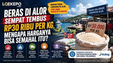 Beras di Alor Sempat Tembus Rp30 Ribu per Kg, Mengapa Harganya Bisa Semahal Itu?