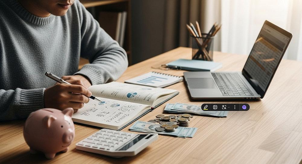 Pekerja dan pelaku UMKM mengatur investasi serta keuangan bisnis di Indonesia