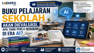 Buku pelajaran sekolah dan teknologi AI dalam pendidikan Indonesia