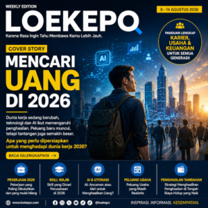 Cover Story Loekepo tentang mencari uang di 2026 dan perubahan dunia kerja Indonesia