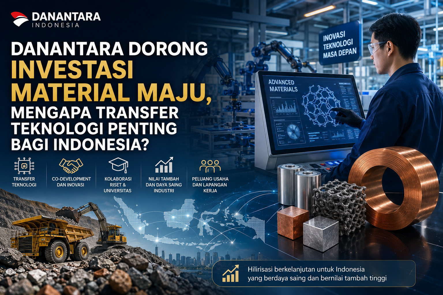 Danantara mendorong investasi material maju dan transfer teknologi di Indonesia