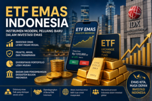 Ilustrasi ETF emas Indonesia sebagai instrumen investasi