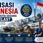 Ilustrasi hilirisasi Indonesia 2026, smelter, industri, tenaga kerja, dan peningkatan nilai tambah