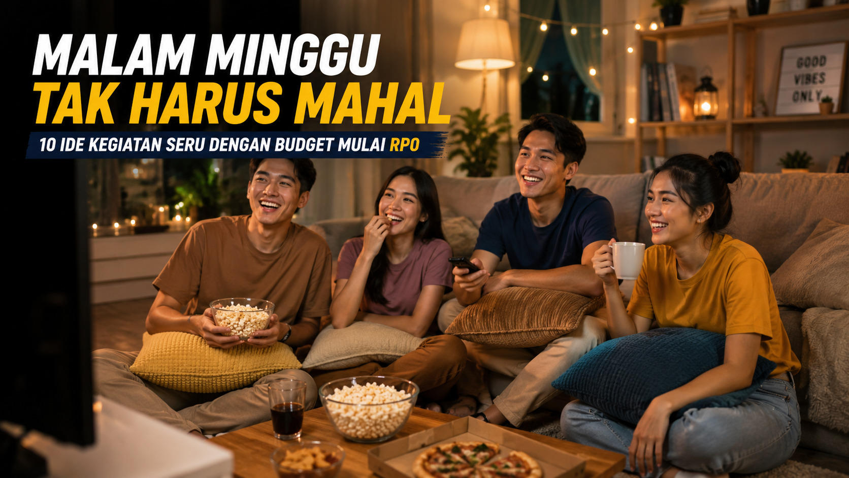 Ide malam Minggu hemat bersama teman di rumah