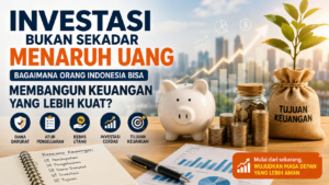 Ilustrasi investasi dan perencanaan keuangan untuk membangun kondisi finansial yang lebih kuat