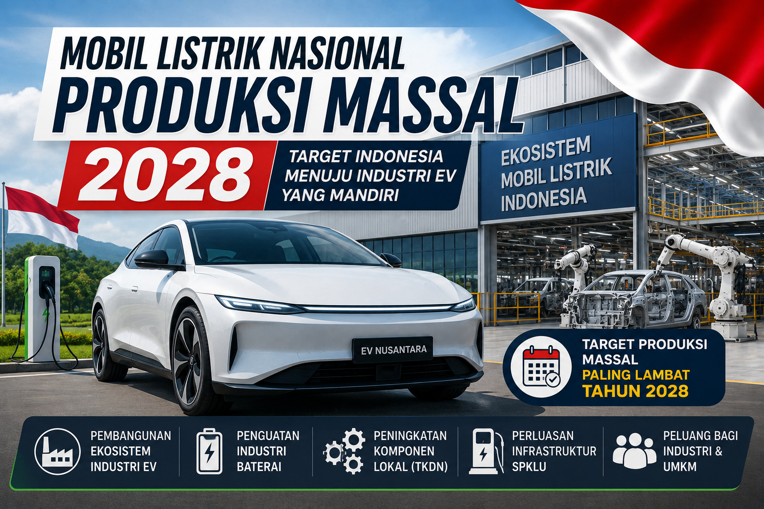 Prabowo Targetkan Mobil Listrik Nasional Produksi Massal 2028, Apa Tantangannya?