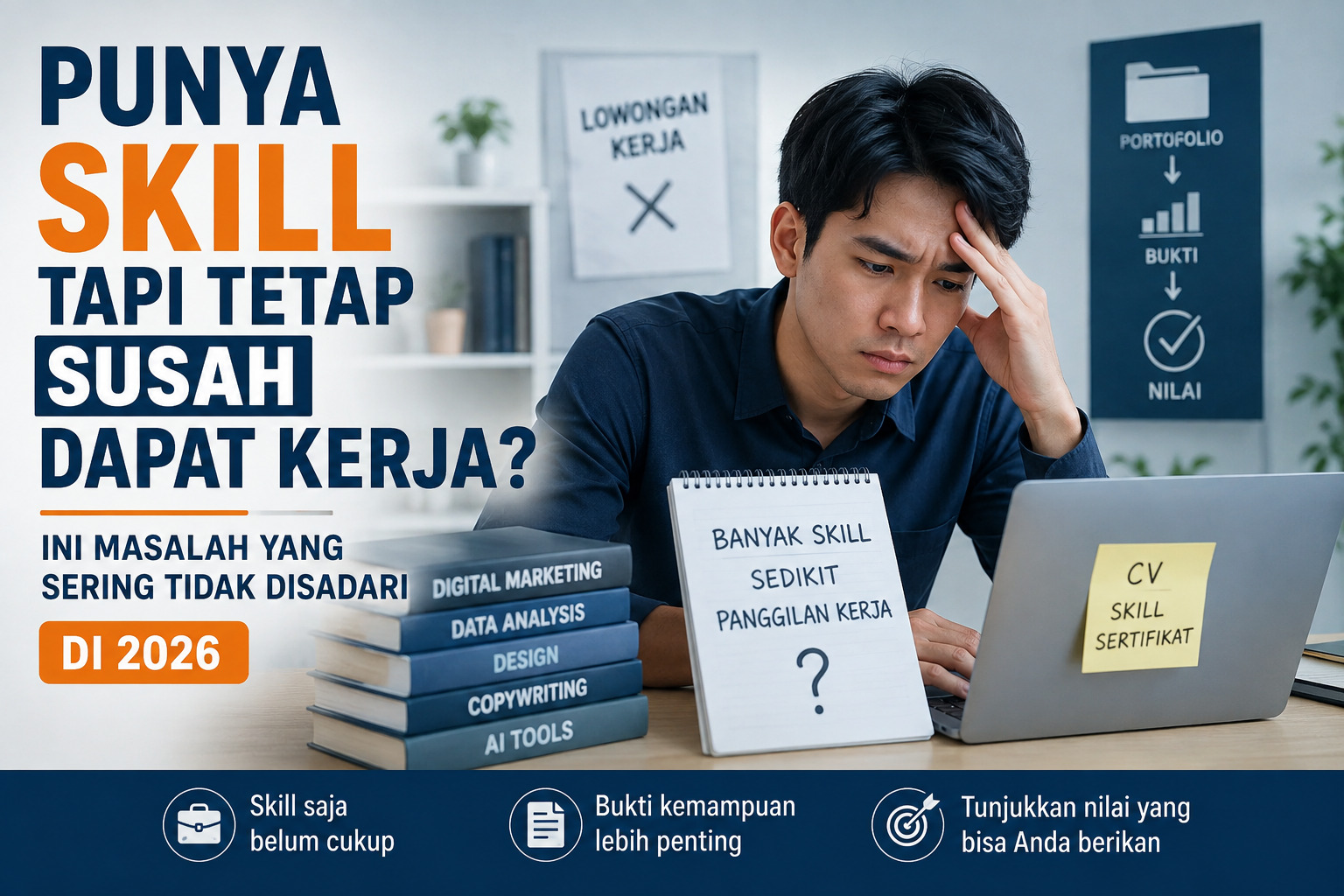 Punya skill tapi tetap susah dapat kerja pada 2026