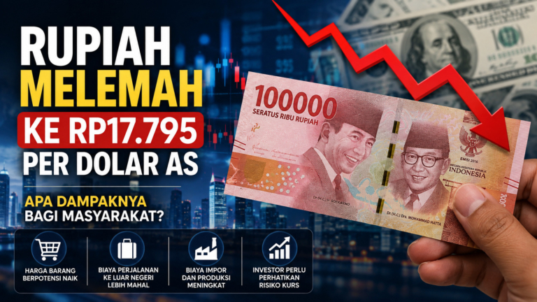 Rupiah melemah ke Rp17.795 per dolar AS pada 11 Agustus 2026