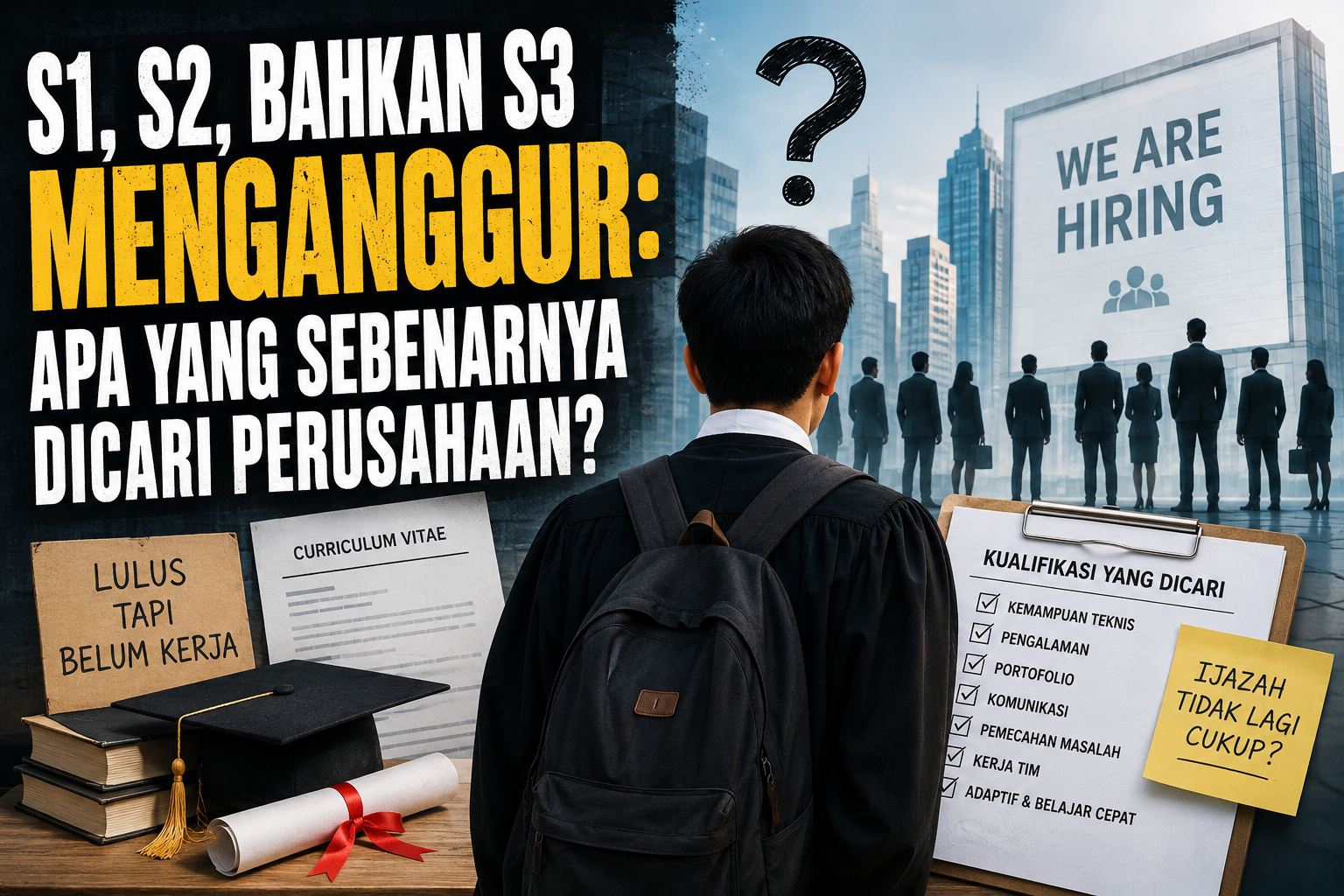 Lulusan S1, S2, dan S3 menghadapi persaingan kerja dan kebutuhan keterampilan perusahaan
