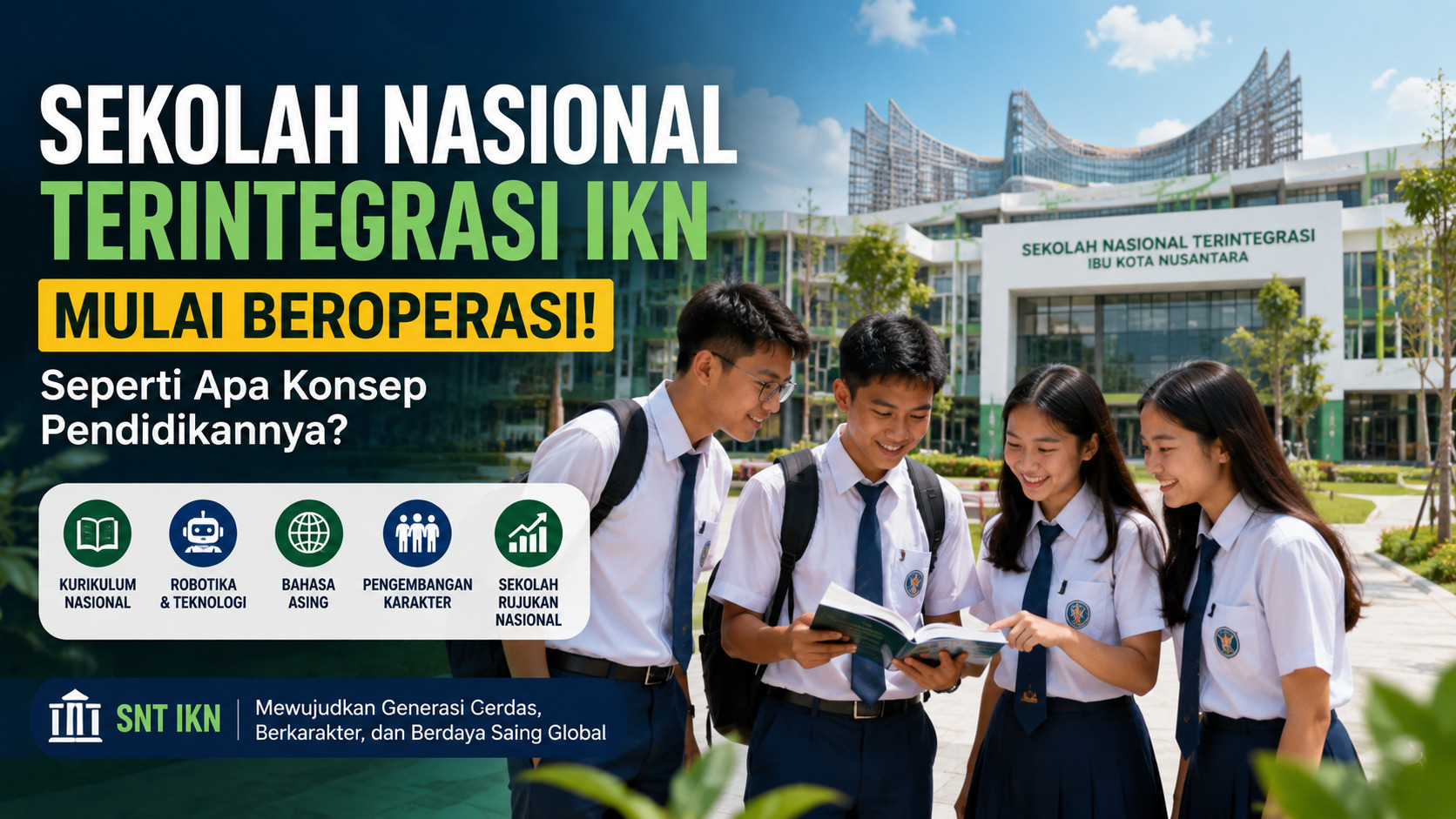 Sekolah Nasional Terintegrasi IKN mulai beroperasi pada tahun ajaran 2026
