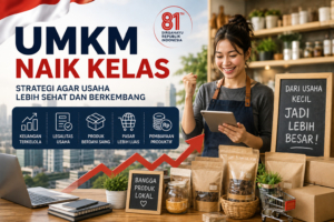 Ilustrasi UMKM naik kelas dengan strategi mengembangkan usaha