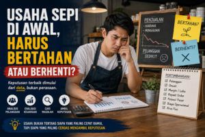 Pengusaha mengevaluasi usaha yang sepi pembeli untuk menentukan langkah berikutnya