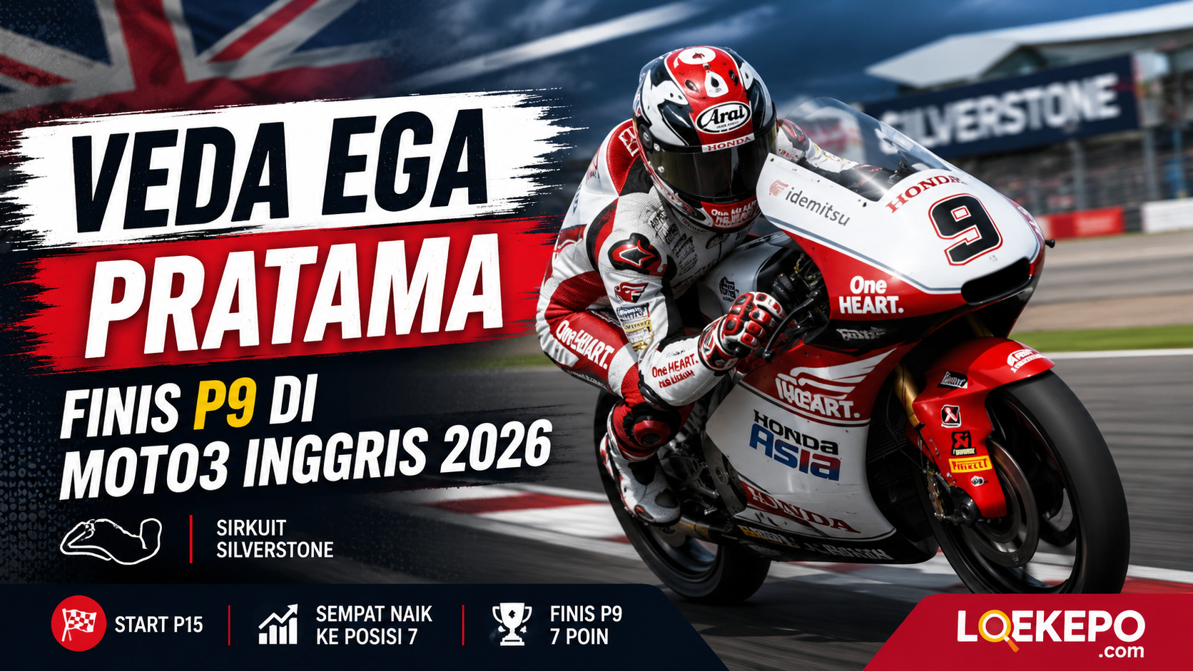 Veda Ega Pratama pembalap Indonesia Moto3 2026