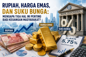 Rupiah, harga emas, dan suku bunga yang memengaruhi keuangan masyarakat