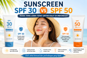 Perbandingan sunscreen SPF 30 dan SPF 50 untuk perlindungan kulit